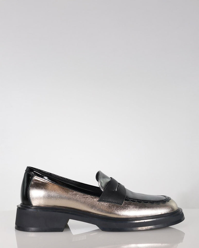 Minx Showtime Multi Metallic Leather Loafer