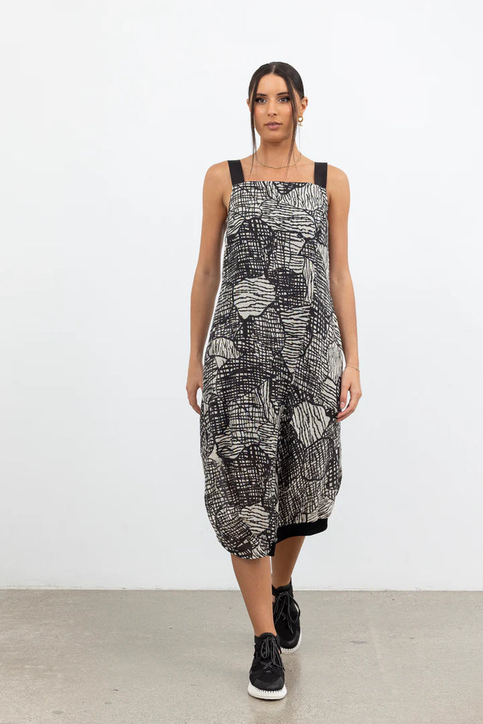X LAB Pixelated Pattern Print Dress