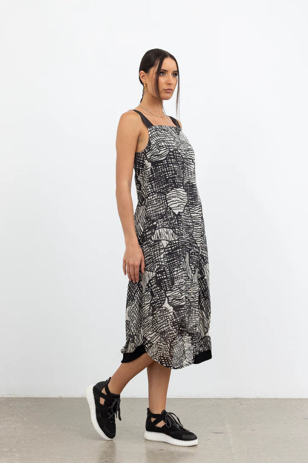 X LAB Pixelated Pattern Print Dress