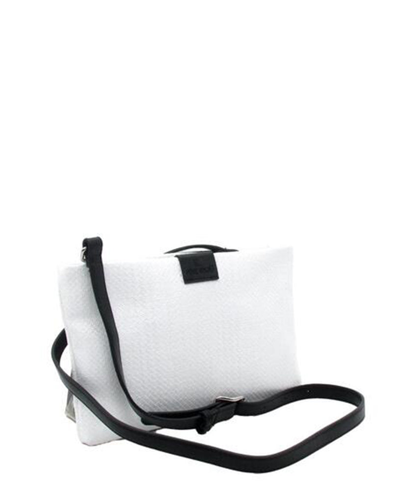 Pepe Moll Penelope White/Black Lightweight Clutch & Shoulder Bag