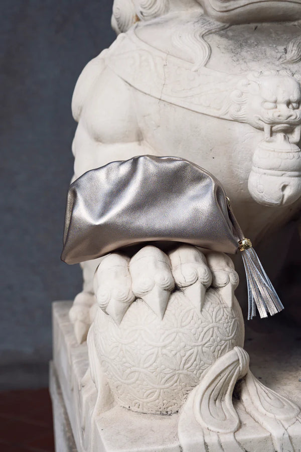 Desti Saint Leather Gold Patty Pouch Bag