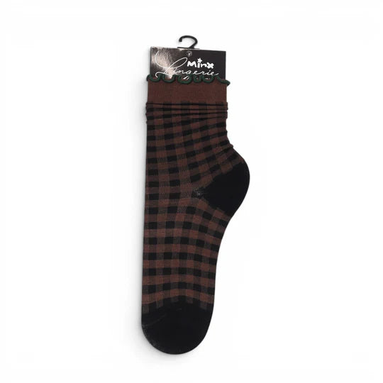 MInx Picnic Socks Dark Chocolate