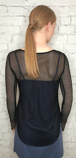 Minx Fishnet Top Black