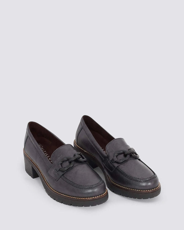 Pitillos 20025 Antracita Leather Loafer