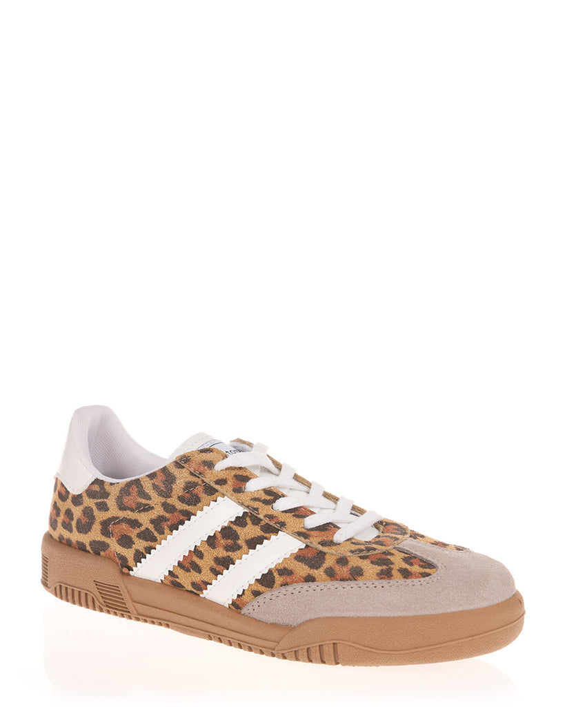 Plumaflex P35009N Tierra Leopard Low Line Leather Sneaker