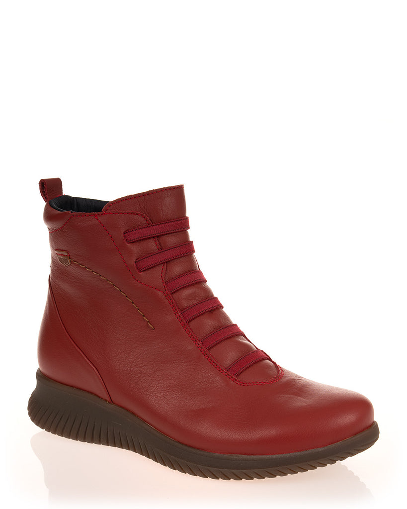 On Foot 70013 Rojo Leather Ankle Boot