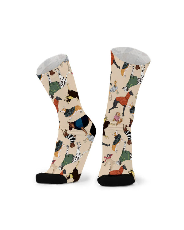 Red Fox Best In Show Beige Bamboo Socks
