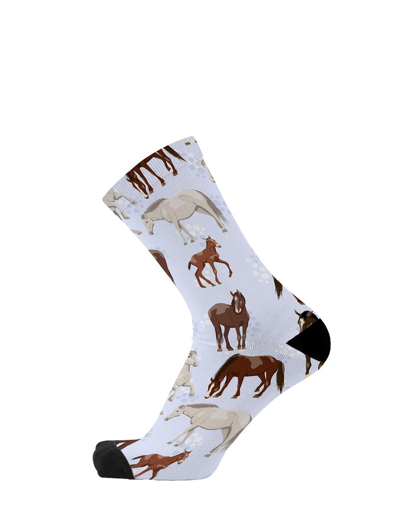 Red Fox Horsing Around Bamboo Socks