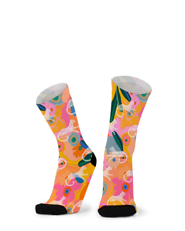 Red Fox Leopard Bamboo Socks