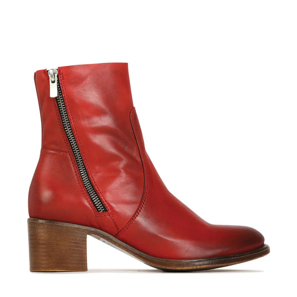 EOS Rogue Ruby Leather Ankle Boot