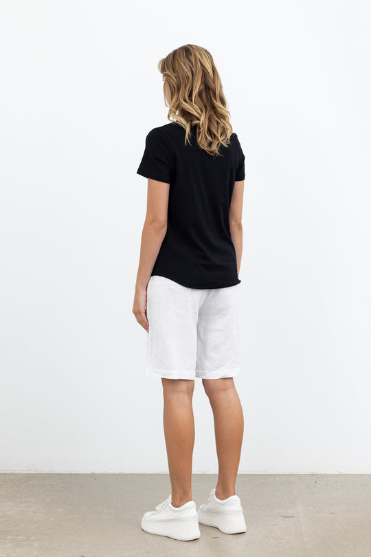 X LAB Monochrome Cotton Tee Black/White Print