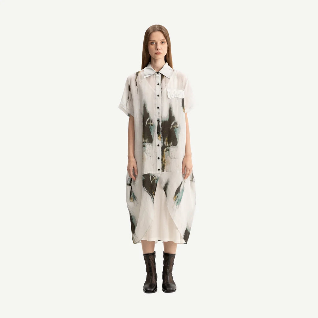 Bone & Arrow Marlie Shirt Dress Print