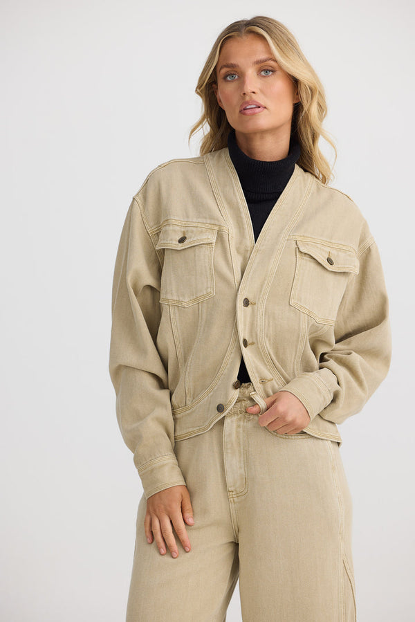 Shanty SH25078-1 Milano Jacket Natural Wash