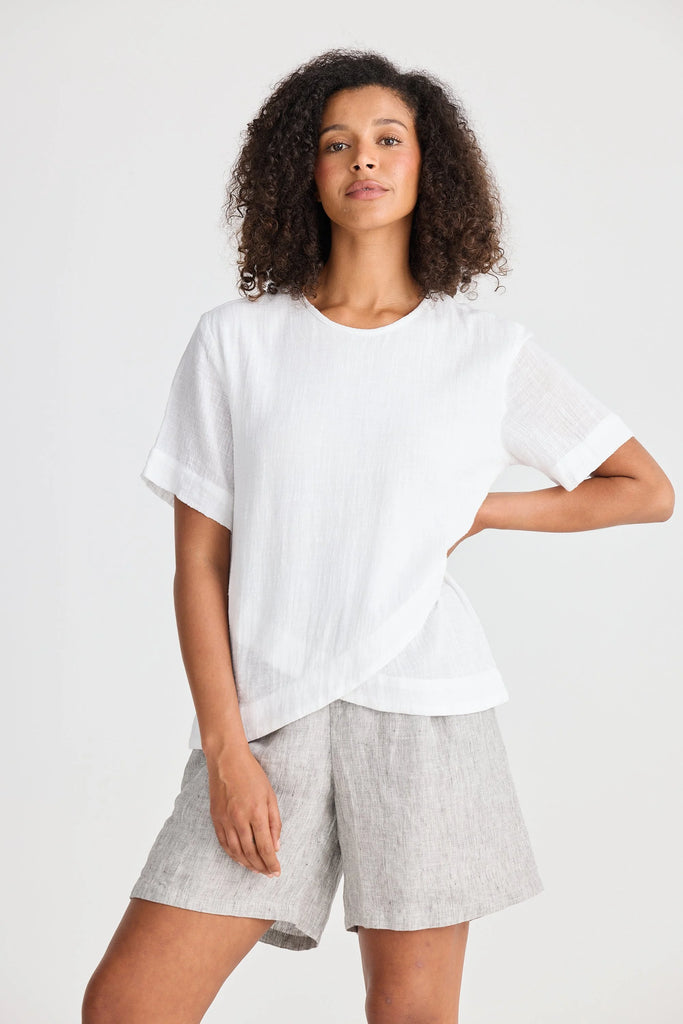 Shanty SH25135-1 Jada Tee White