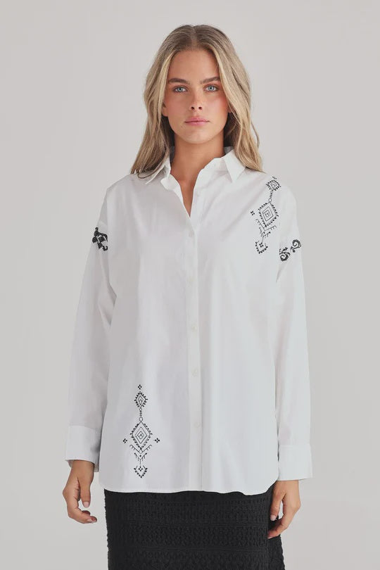 Talisman TA24212-1 Flamenco Shirt White/ Black