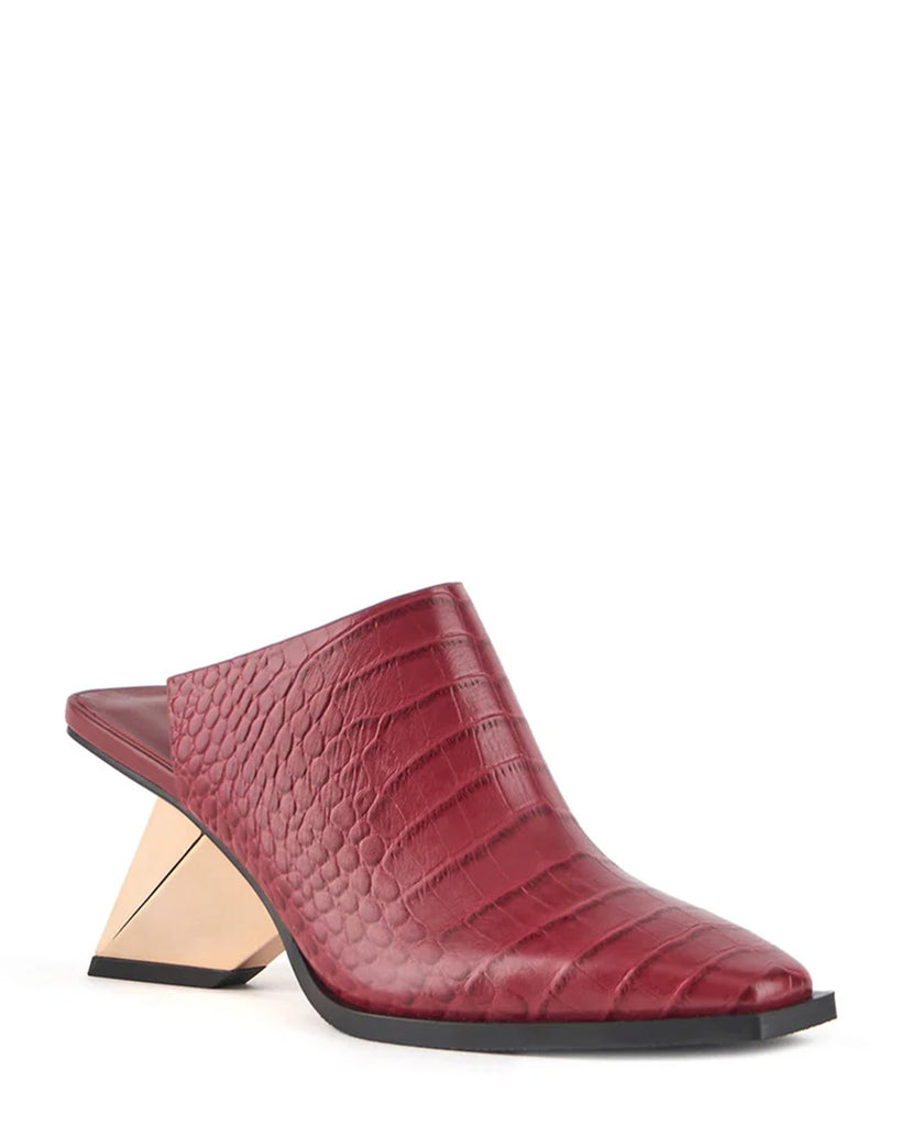 United Nude Rockit Mule ll Cranberry Leather