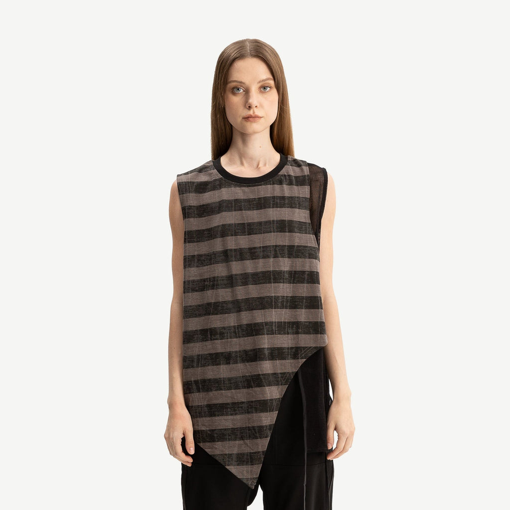 Bone & Arrow Parvi Top Chocolate & Black Stripe