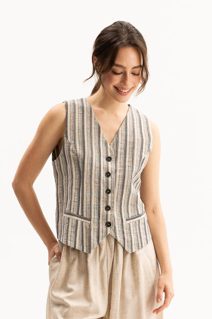 Blacklist Paula Vest Stripe