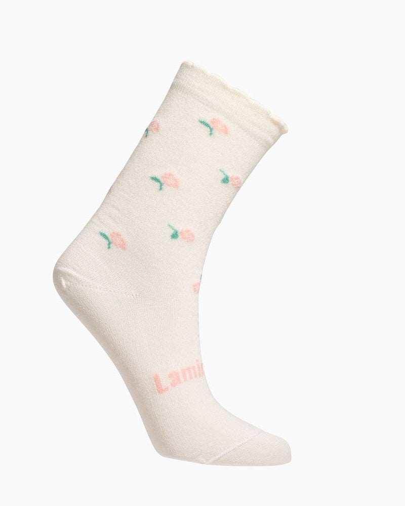 Lamington Rosa Merino Crew Socks