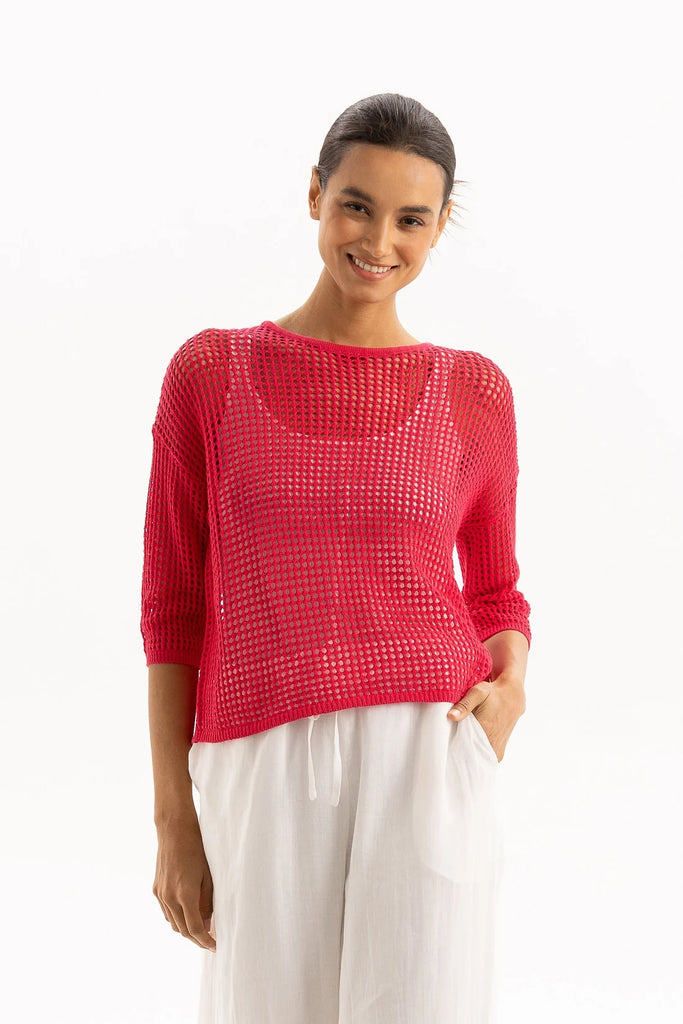 Two By Two Rebe Top Hot Pink