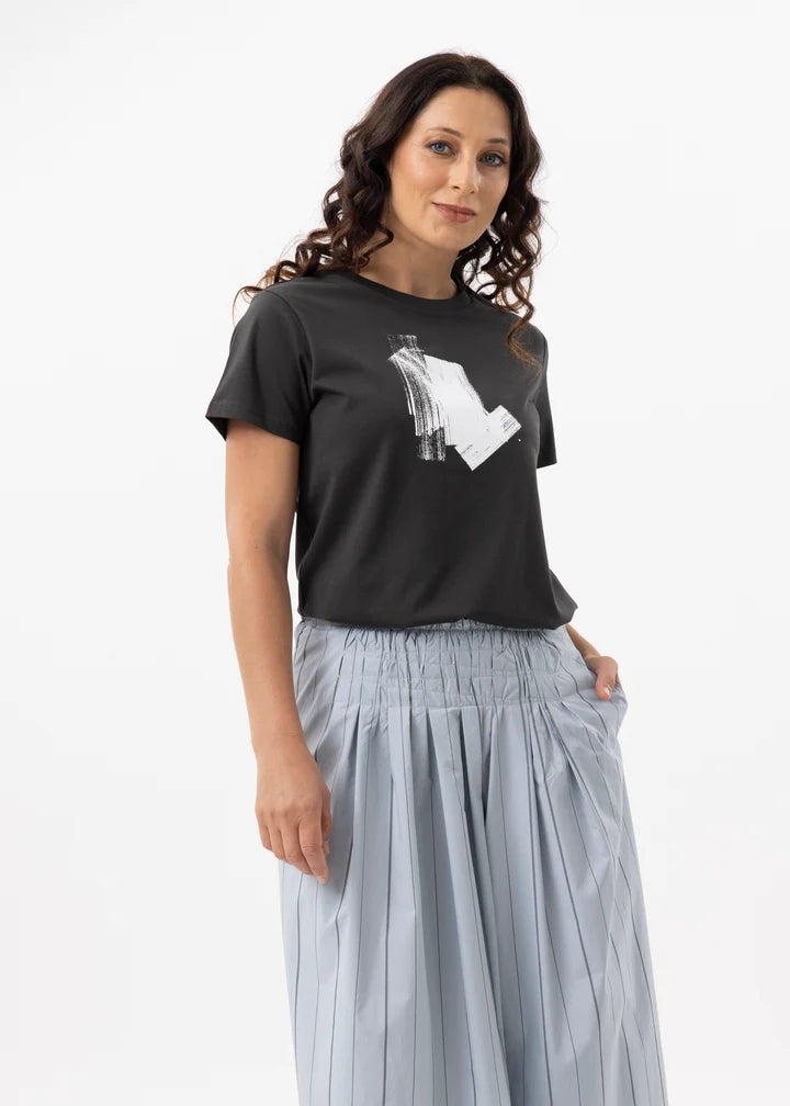X LAB Sunset Echoes Tee Cotton Walnut