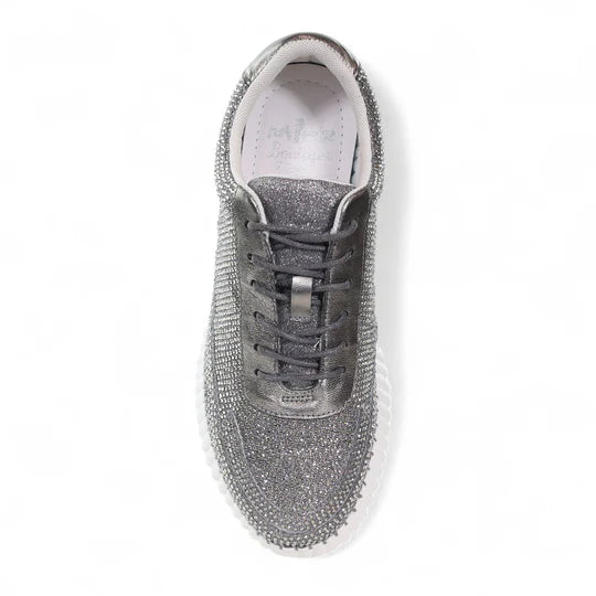 Minx Yaya Sparkle Silver/Pewter Sneaker