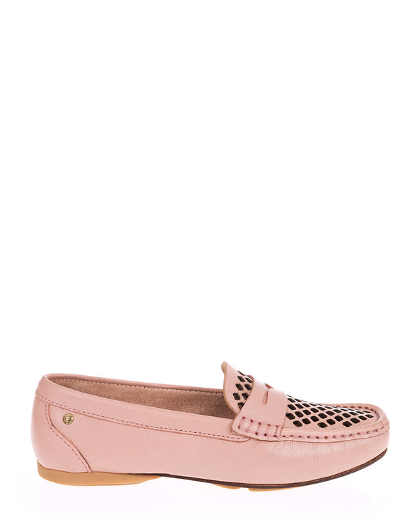 Andacco 45020 Alex Alfa Blush Leather Moccasins