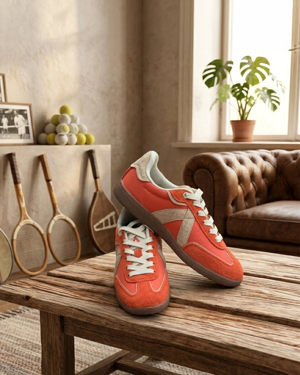 ASFVLT Elite Classic Orange/Tan Pony Hair Sneaker