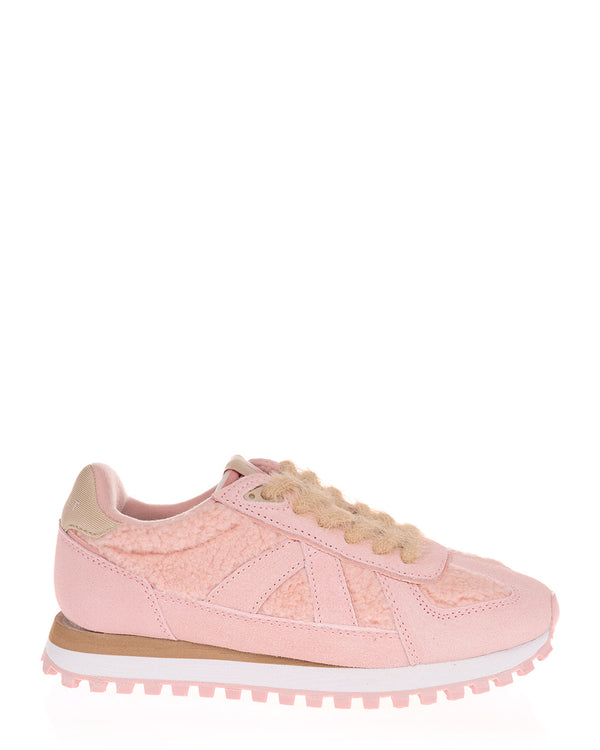 ASFVLT Gate 082 Pink Sherpa Leather Sneaker