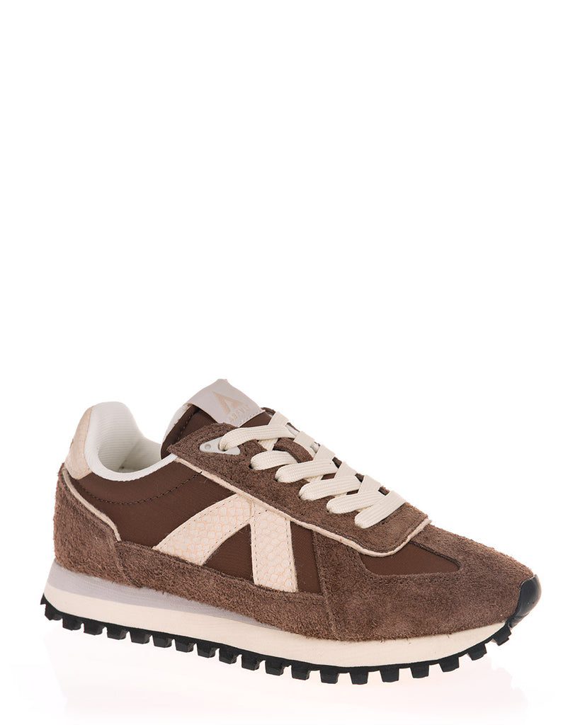 ASFVLT GATE 093 Brown Tan Gold Leather Sneaker