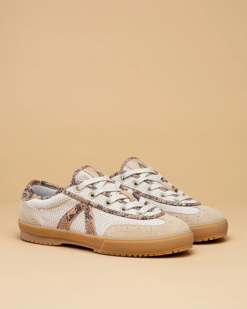 ASFVLT Swing 74 Tan/Snake Leather Casual Sneaker