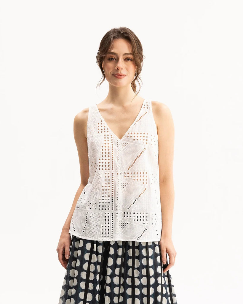 Blacklist Aslin Singlet White