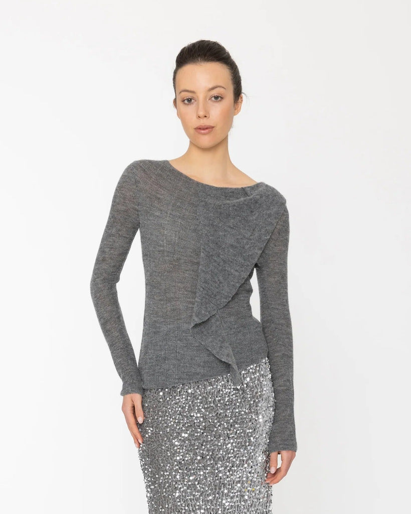 Blacklist Azul Top Grey Marl