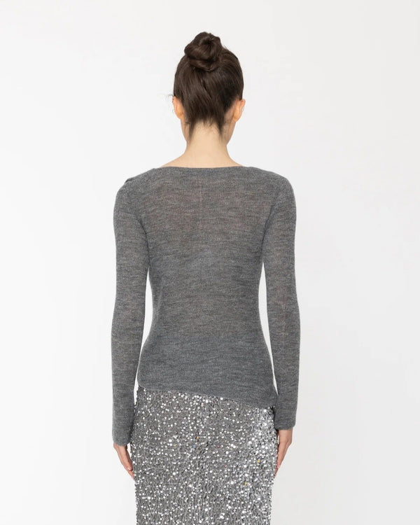 Blacklist Azul Top Grey Marl