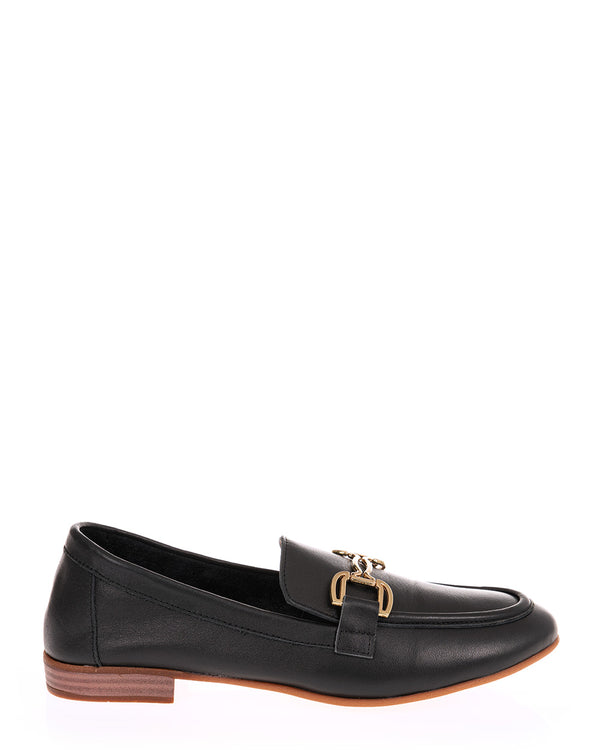Cabello Gale Black Leather Loafer