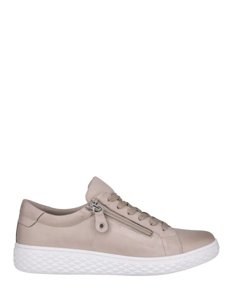 Cabello Life Style Rose in Stone Leather Casual Sneaker