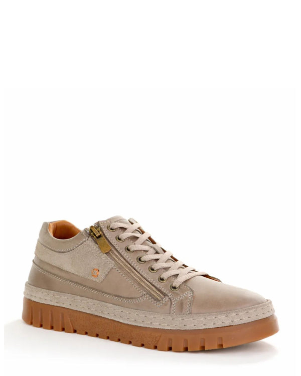Cabello Wren Stone Leather Suede Casual Shoe