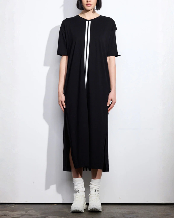 Dref by D Soange Tee Dress Black/Ivory Trim