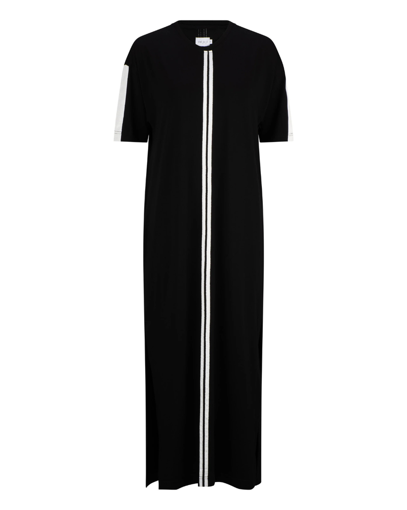 Dref by D Soange Tee Dress Black/Ivory Trim