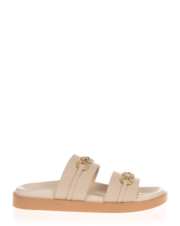 Elyson Discovery Vanilla Leather Slide