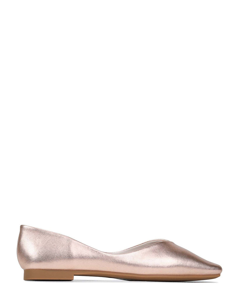 EOS Adriana Rose Metallic Leather Ballet Shoe