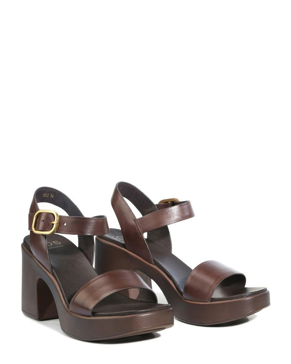 EOS Doli Chestnut Leather Platform Heel