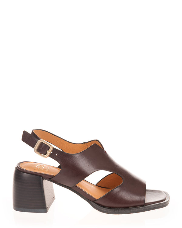 EOS Isora Chestnut Leather Summer Shoe