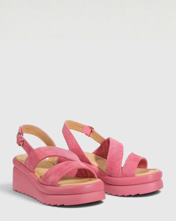 EOS Menorla Melon Leather Platform Sandal