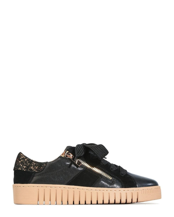 EOS Tinah Gold Marble Leather Sneaker