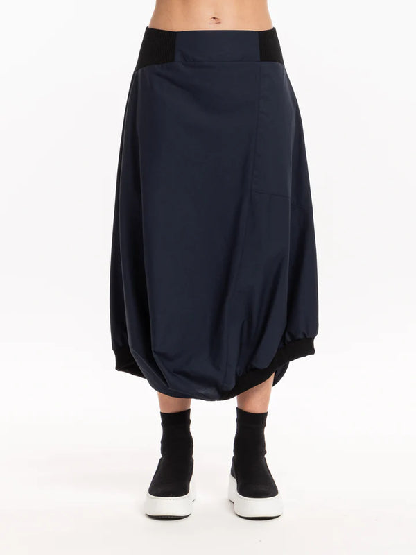 X LAB 528 Navy Frost Noir Skirt
