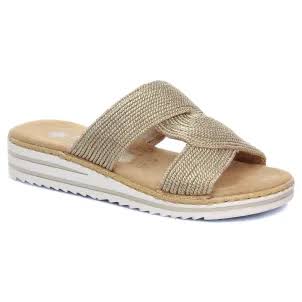 Rieker V06R4-90 Winslet Gold Slide