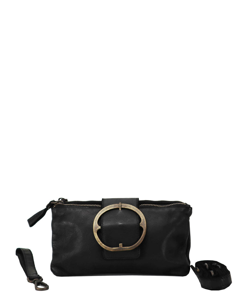 Kompanero Ivory Black Compact Bag