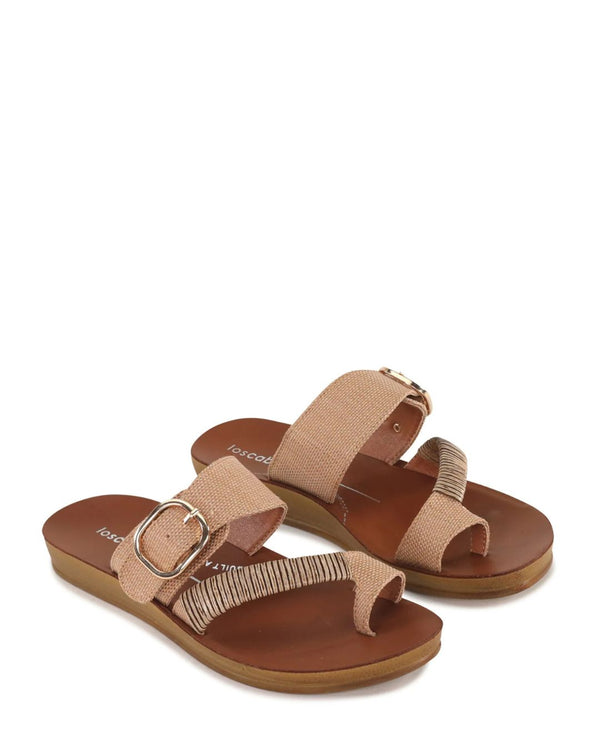 Los Cabos Bria Carmel Raffia Slide