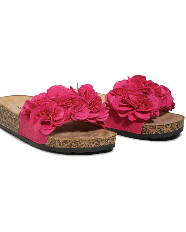 Los Cabos Corsage Fuchsia Slide
